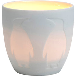 White Penguin Tealight Holder by Nature Planet