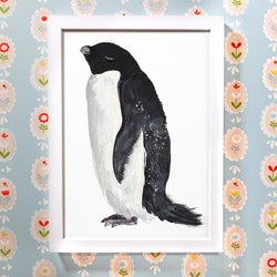 Adelie Penguin Print by Abby Cook Illustration