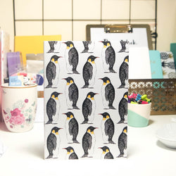 Penguin Party A5 Plain Notebook by Martha & Hepsie