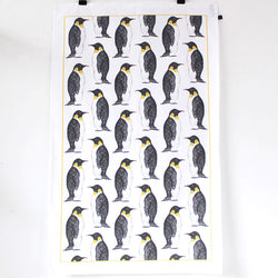 'Penguin Party' Penguin Tea Towel by Martha & Hepsie
