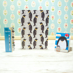 Penguin Notebook & Sticky Notes Stationery Bundle