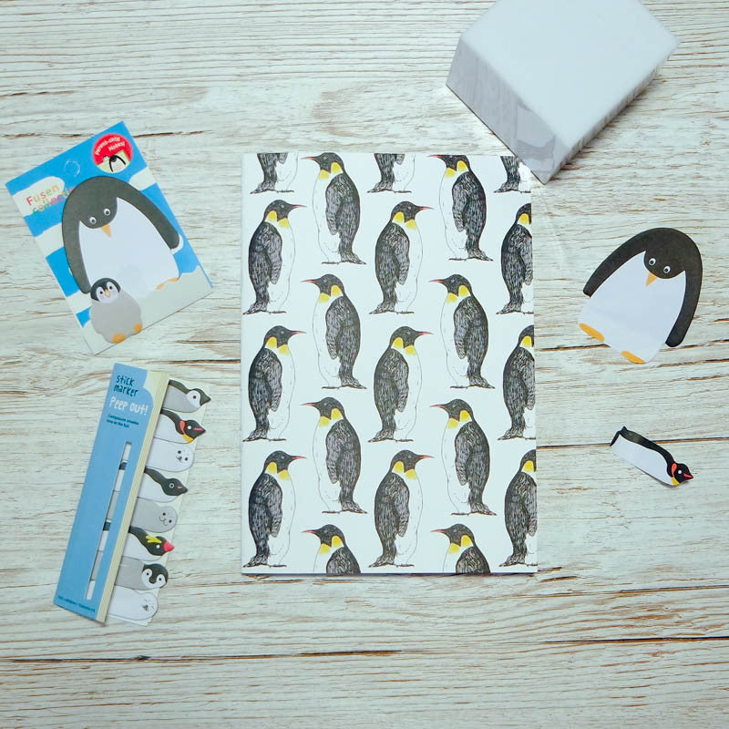 Penguin Notebook & Sticky Notes Stationery Bundle | Penguin Stationery ...