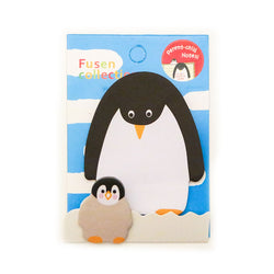 Penguin and Chick Index Tabs & Sticky Note Pad
