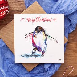 Paul the Penguin Christmas Card by CMarshallArts