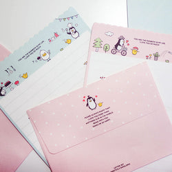 Miniature Penguin Letter Writing Set by Artbox