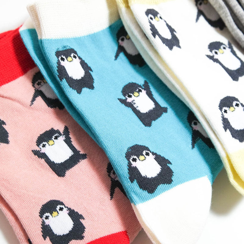 Womens Penguin Socks Size UK 37 Socks with Penguins on Them The