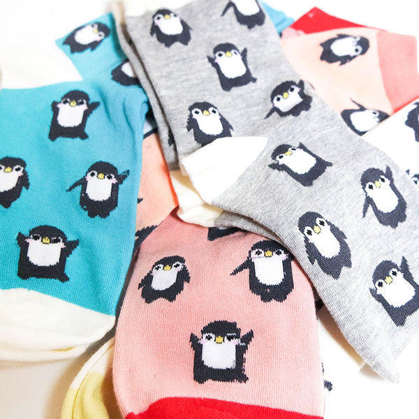 Womens Penguin Socks Size UK 37 Socks with Penguins on Them The