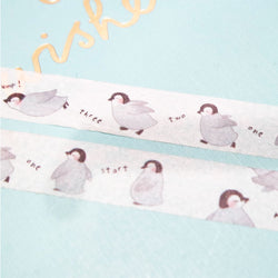 Cute 'Penguin Jump' Penguin Washi Tape