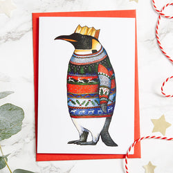 Penguin in Jumpers Penguin Christmas Cards by Alice Tams