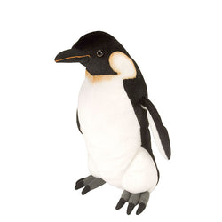 12CM High Cute Emperor Penguin Plush AnimalToy w/ Christmas Hat