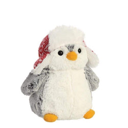 Pom Pom Penguin with Trapper Hat 9" (23cm) Soft Toy Penguin by Aurora