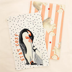 Penguin Tea Towel Set by Yvonne Ellen